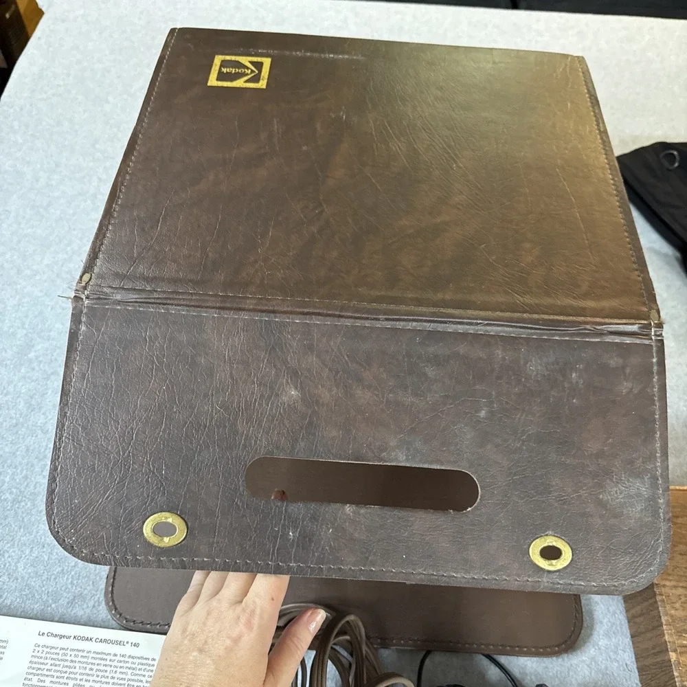 Vintage Kodak Carousel 4200 Projector With Manual And Original Box Plus 57Slides
